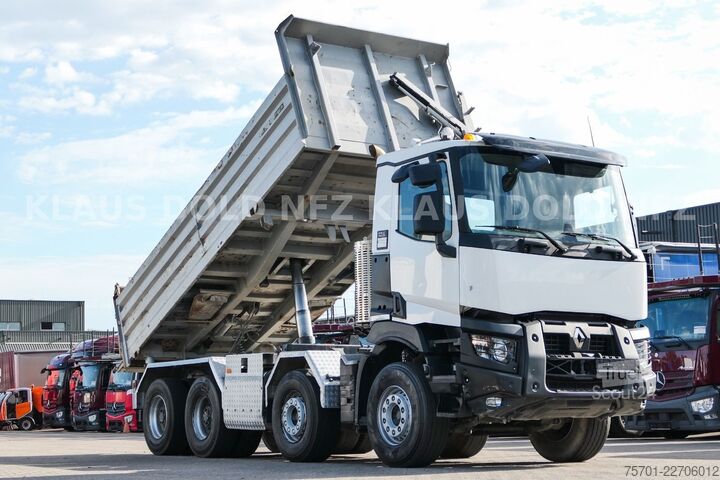 Dreiseitenkipper LKW RENAULT C 520 8x4 Kipper Retarder Kamera Euro 6