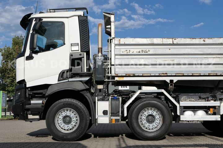 Dreiseitenkipper LKW RENAULT C 520 8x4 Kipper Retarder Kamera Euro 6