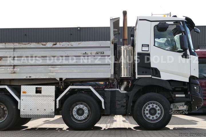 Dreiseitenkipper LKW RENAULT C 520 8x4 Kipper Retarder Kamera Euro 6