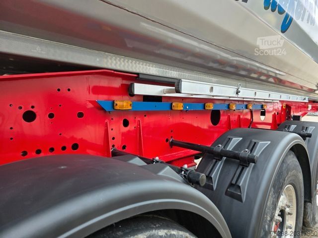 Damperli yarı römork MEILLER KISA3 / Alu-Felgen / Liftachse