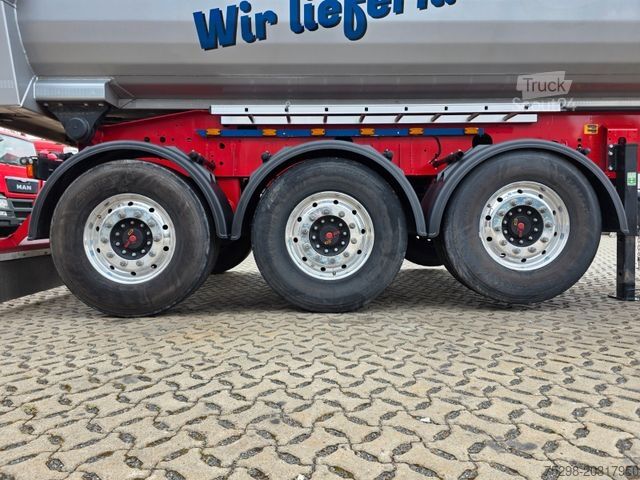 Damperli yarı römork MEILLER KISA3 / Alu-Felgen / Liftachse