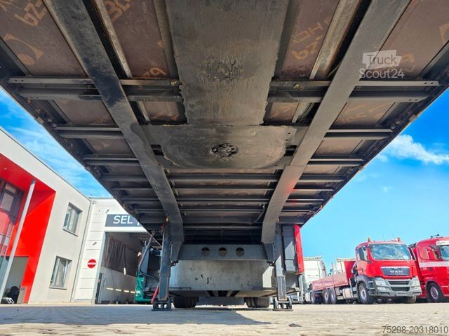 Open oplegger met zeil KÖGEL S24-1 / Palettenkasten / Liftachse