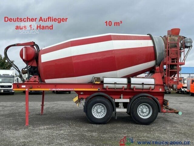 Semitrailer Karrena 10 m³ Betonmischer / Concrete Mixer 1.Hd