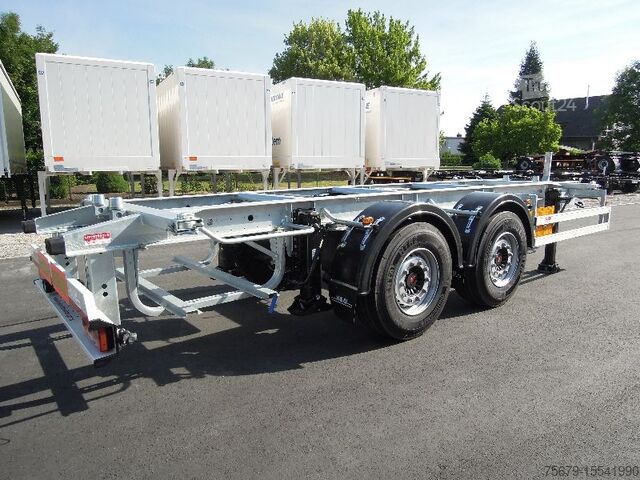 Remorcă cu șasiu interschimbabil H&W BDF-System, Standard mit Liftachse, Neufahrzueg ohne Zulassung.