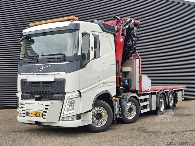 Plateau de chargement Volvo FH 540 8x2 / 85 t/m CRANE / JIB / WINCH / KRAN
