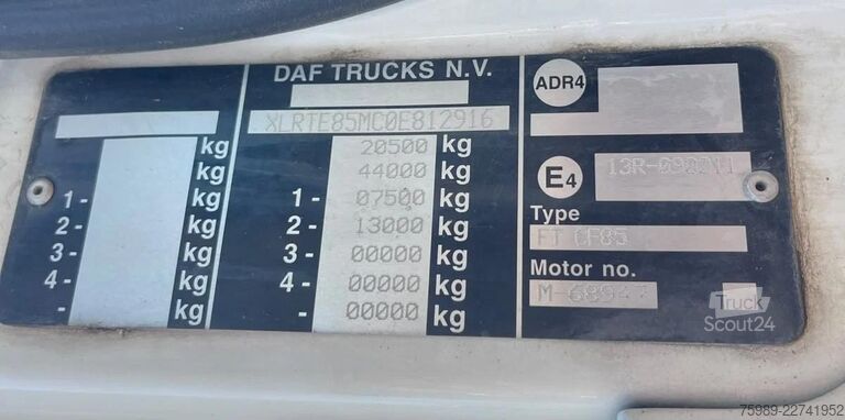 Standard-SZM DAF CF 85.460 MANUAL gearbox.  TOP Condition!