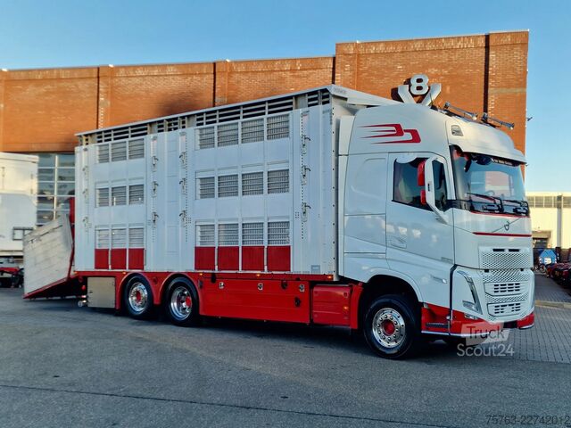 Liellopu pārvadāšana Volvo FH 13.500 XL 6x2 - Pezzaioli livestock 3 deck +...