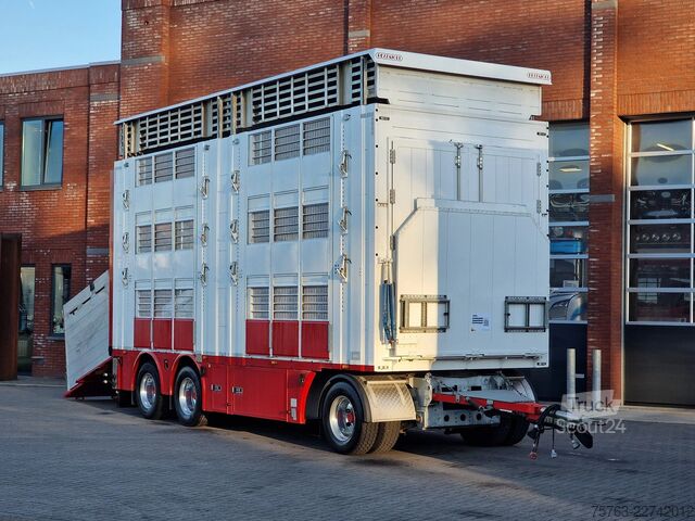 Liellopu pārvadāšana Volvo FH 13.500 XL 6x2 - Pezzaioli livestock 3 deck +...