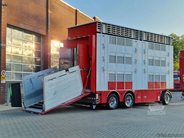 Liellopu pārvadāšana Volvo FH 13.500 XL 6x2 - Pezzaioli livestock 3 deck +...