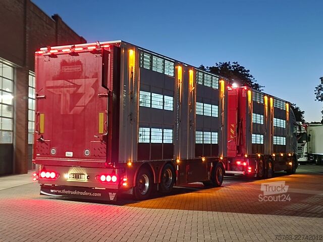 Liellopu pārvadāšana Volvo FH 13.500 XL 6x2 - Pezzaioli livestock 3 deck +...