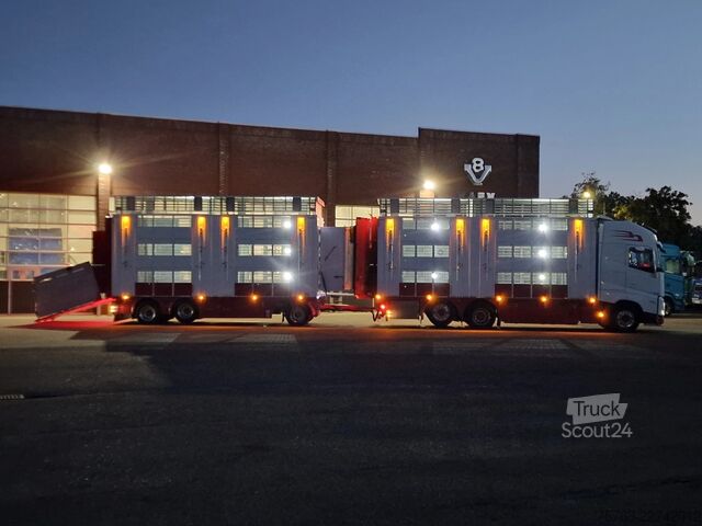 Liellopu pārvadāšana Volvo FH 13.500 XL 6x2 - Pezzaioli livestock 3 deck +...
