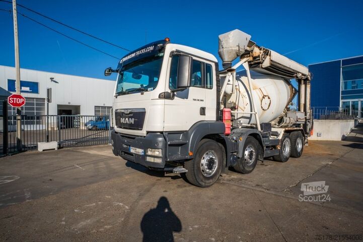 Mixeur MAN TGS 32.360 BB+LIEBHERR 8m3+TAPIS THEAMS 12m