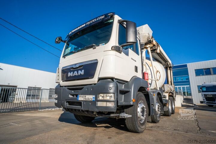 Mixeur MAN TGS 32.360 BB+LIEBHERR 8m3+TAPIS THEAMS 12m