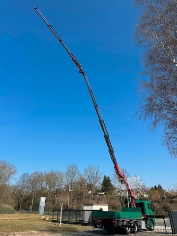 Бортовой грузовик MAN TGS 26.400 Montagekran 33m +Flyjib + Seilwinde