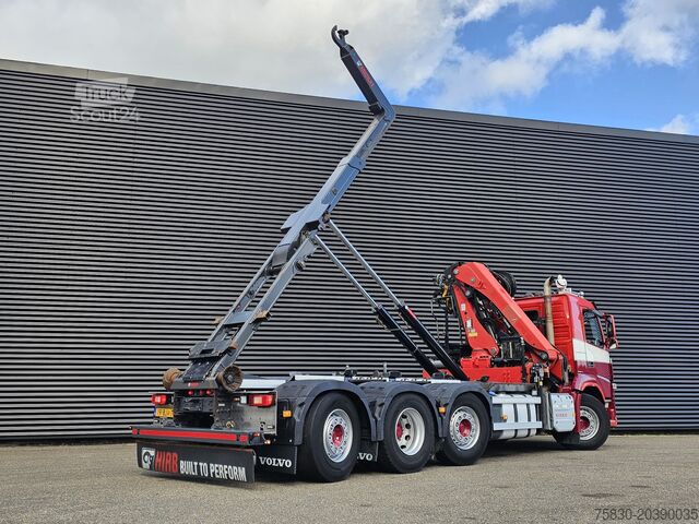 Camion-grue Volvo FM 420 8x2 / HIAB HOOKLIFT + 30 t/m CRANE - KRAN