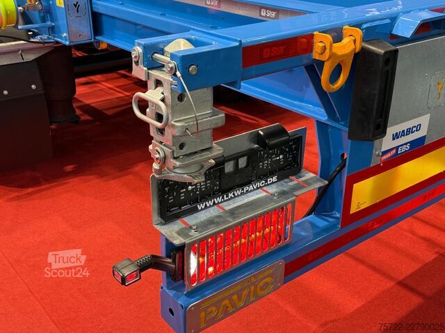 Transport av containere PAVIC STAR Containerchassis Teleskopierbar 20" 40" 45...