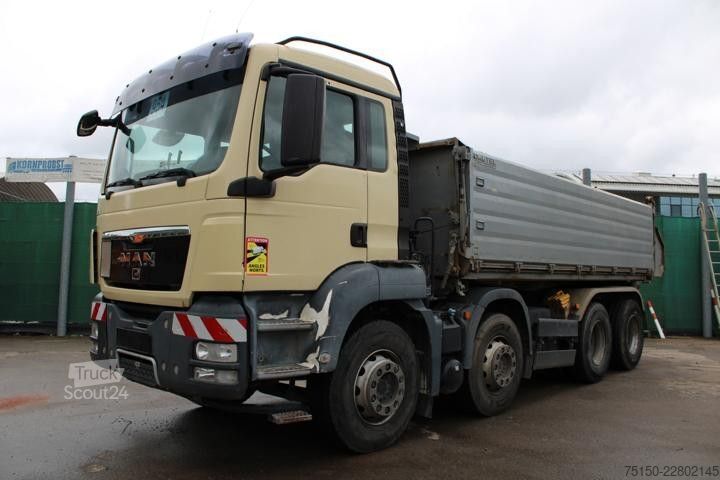 Autocamion basculant tridirecțional MAN TGS 35.400 8x4 - KIPPER / BETONMISCHER Nr.: 954