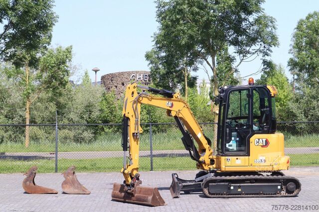 Mini bager Caterpillar 303.5 CR | 3X BUCKET | HAMMER & SHEAR | AIRCO