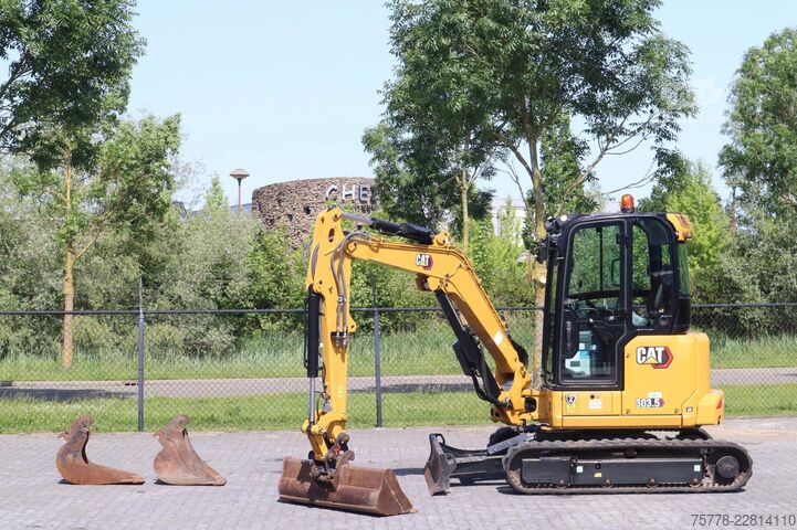 Guseničarski bager Caterpillar 303.5 CR | 3X BUCKET | HAMMER & SHEAR | AIRCO