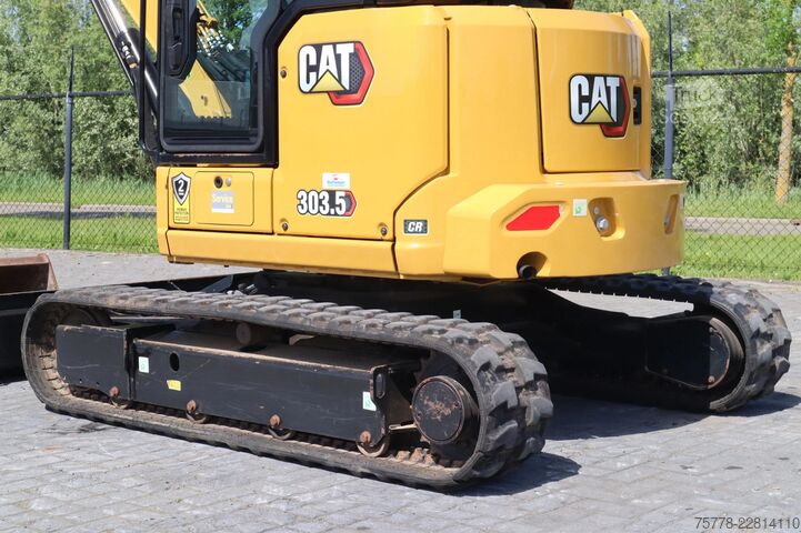 Guseničarski bager Caterpillar 303.5 CR | 3X BUCKET | HAMMER & SHEAR | AIRCO