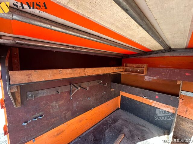 Camion bâché MITSUBISHI Fuso Canter 6C18/Kran HIAB/4x4 Allrad/Klimai