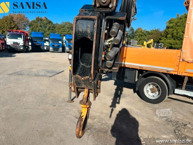 Camion bâché MITSUBISHI Fuso Canter 6C18/Kran HIAB/4x4 Allrad/Klimai