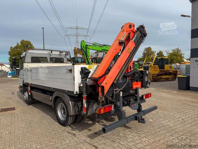 Lastebil med plan MERCEDES-BENZ 1224 Atego 4x2 Blatt-Luft Kran