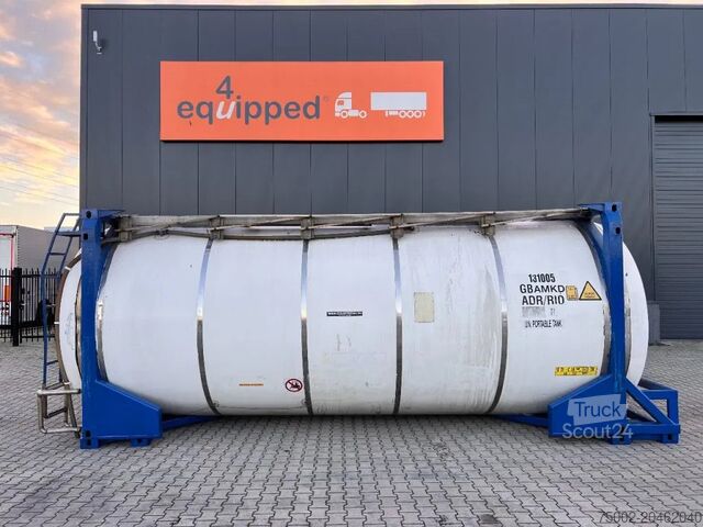 Zbiornik kontenerowy CPV 30.890L, steam heating, UN PORTABLE, T7, 5Y+CSC...