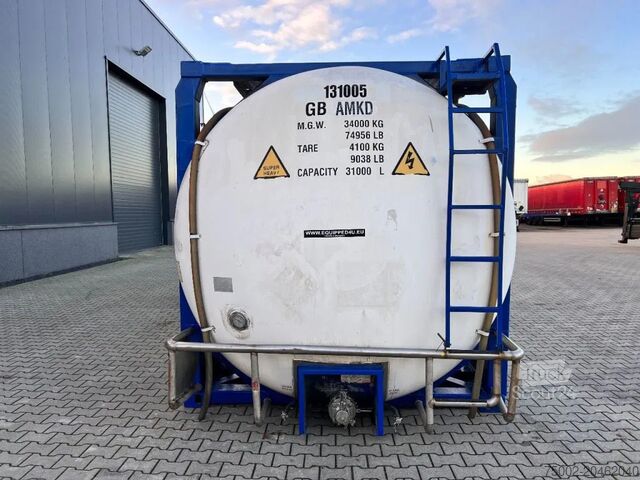 Zbiornik kontenerowy CPV 30.890L, steam heating, UN PORTABLE, T7, 5Y+CSC...