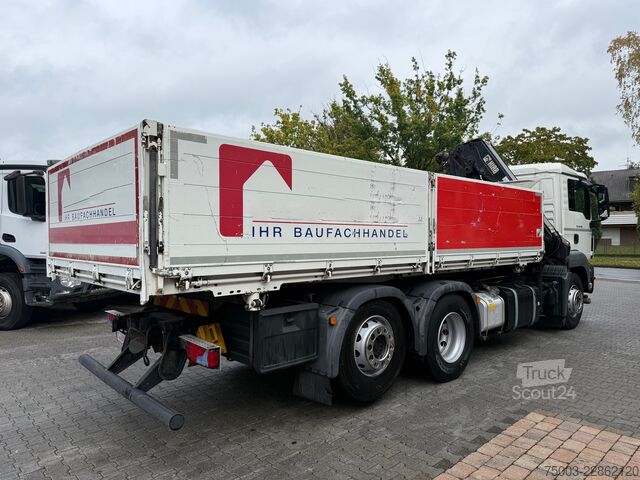Γερανός τοποθετημένος σε φορτηγό MAN TGS 26.400 6X2 Kipper mit Kran Hiab 166-3