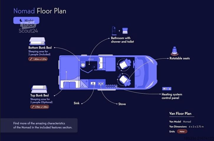 Caravane/camping-car Fiat Ducato Weinsberg Carabus 600 K | 2023 | EURO6 | Professioneller Verkäufer