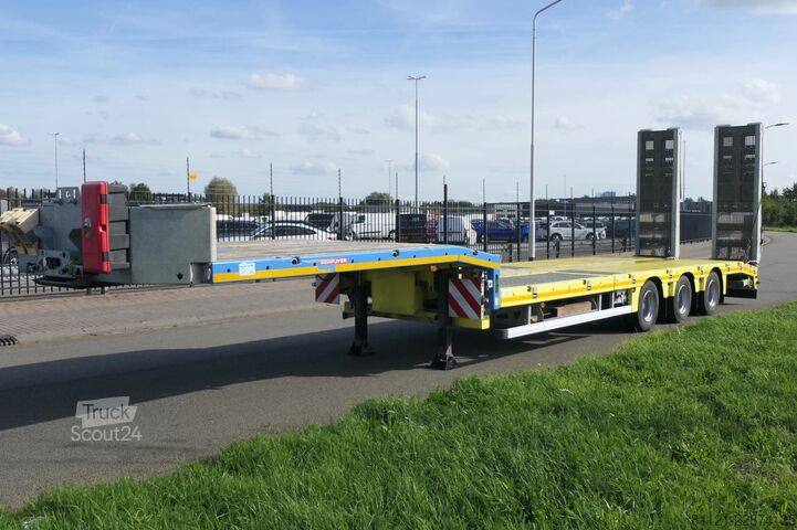 Semi-remorque surbaissée Max Trailer F-S43-1AAF | Hydraulic bed | Moveable hydraulic...