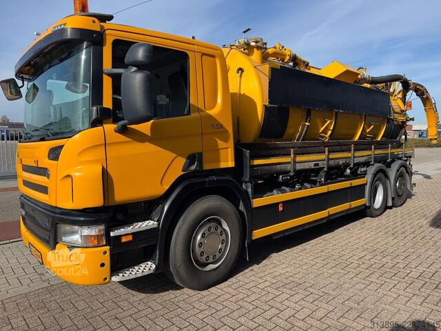 Aspirateur de boues Scania P360 6x2 Saug- / Druck, Vacuum, 15.000 Ltr + 1...