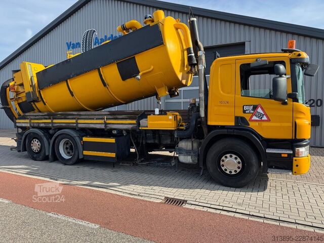 Aspirateur de boues Scania P360 6x2 Saug- / Druck, Vacuum, 15.000 Ltr + 1...