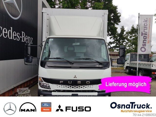 Transportador con plataforma y toldo MITSUBISHI 7C18 Pritsche/Plane/LBW Klima,Schiebeplane