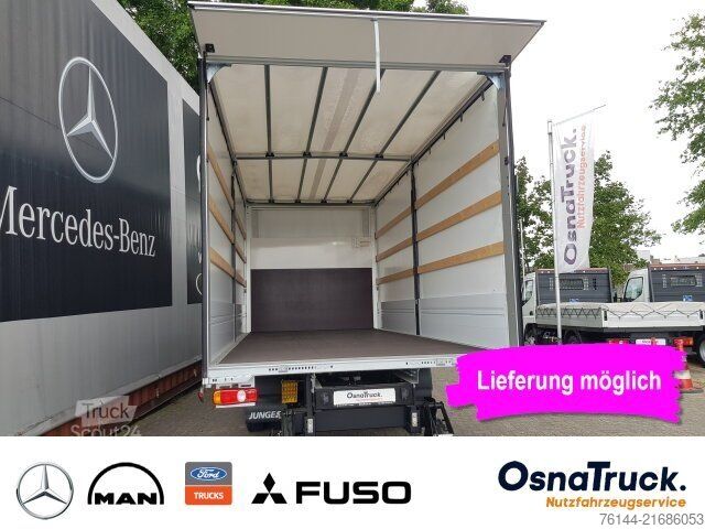 Transportador con plataforma y toldo MITSUBISHI 7C18 Pritsche/Plane/LBW Klima,Schiebeplane