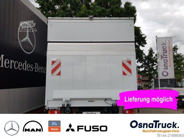 Transportador con plataforma y toldo FUSO 7C18 Pritsche/Plane/LBW Klima,Schiebeplane re+li