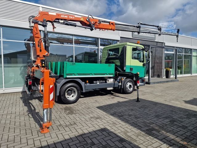 Camion équipé d'une grue MAN TGL 8.250 Prische Kran Funk 4 Punkt 8900 KM neuw