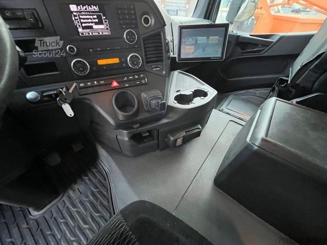 Τρίπλευρο ανατρεπόμενο φορτηγό MERCEDES-BENZ Arocs 2543 L 3-Achs Kipper Kran Hiab 211 5xhydr.