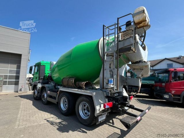 Camión hormigonera MAN TG-S 32.400 8x4 BB Betonmischer Stetter 9m³ deut
