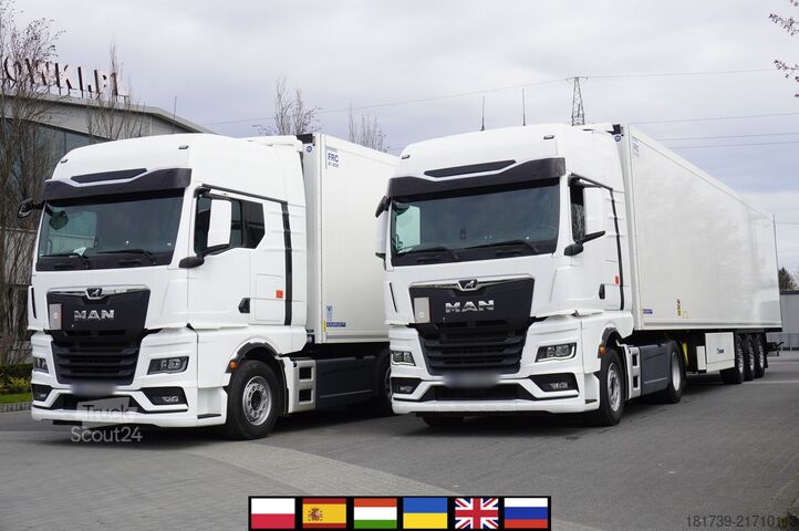 Dragbil + kylsemi-trailer MAN TGX 18.510 E6 4×2 tractor unit & trailer