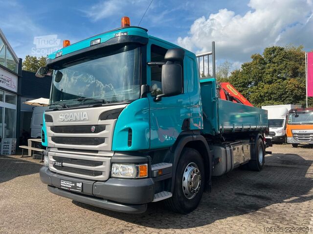 Jeřáb na nákladním automobilu SCANIA P320 Kipper Funk-Kran PK11002*36Tkm*Euro6*AHK*
