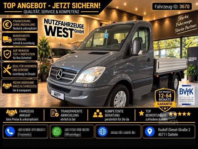 Furgão pick-up MERCEDES-BENZ Sprinter 319 CDI V6 Pritsche*Automatik*AHK*Klima