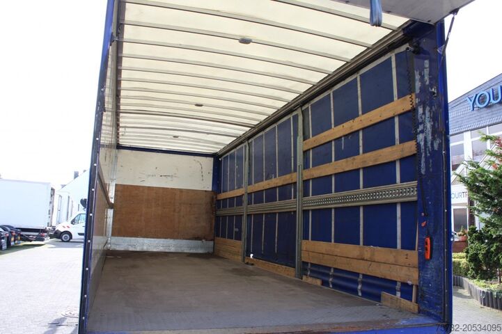 Ladbil med presenning MAN TGL 12.220 Plane-Koffer 7,5 m LBW Klima 199TKm