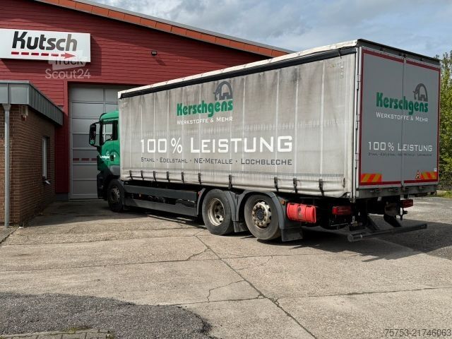 شاحنة بمسطحة ومشمع MAN TGS 26.420 LL 6x2/2 Pritsche, Edscha, Lenk,
