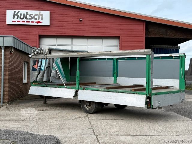 مقطورة مفتوحة مع غطاء قماشي ACKERMANN-FRUEHAUF 1achs Pritsche - Edscha, Schiebeplane