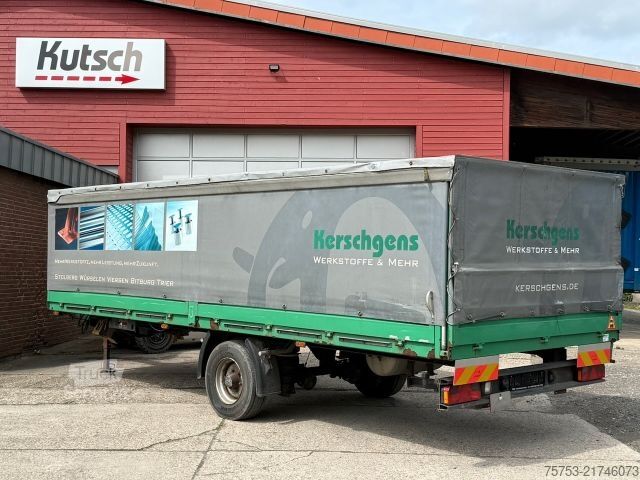 مقطورة مفتوحة مع غطاء قماشي ACKERMANN-FRUEHAUF 1achs Pritsche - Edscha, Schiebeplane
