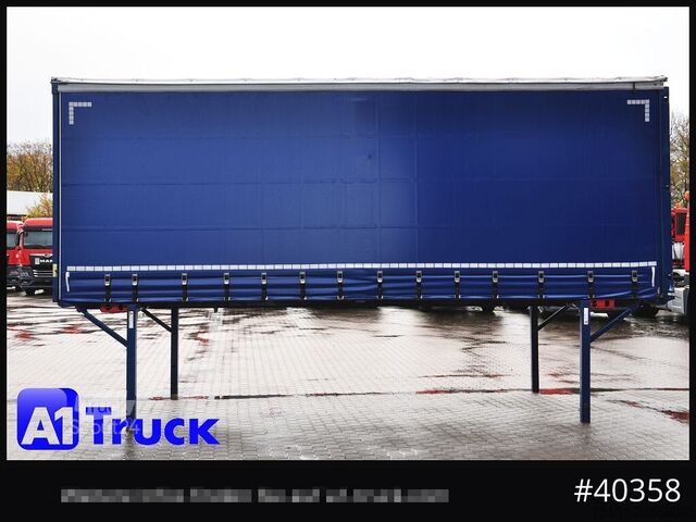 Keičiamas kėbulas su platforma ir tentu KRONE Wechselbrücke 7,45, Code XL, Bordwand, neue Plane