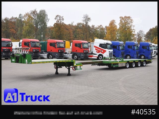 Polpriklopnik z nizko nakladalno ploščadjo MEUSBURGER MTS-4, Mega, 2x Lenkachse, Liftachse, Tele 4000mm