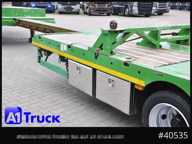 Polpriklopnik z nizko nakladalno ploščadjo MEUSBURGER MTS-4, Mega, 2x Lenkachse, Liftachse, Tele 4000mm